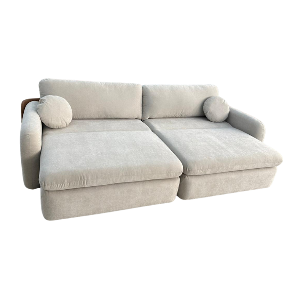 ESTOFADO BURITI NATURALE 2,42 MTS (2 MOD 1,00) CLASSE AA TECIDO COD.: 10 ENCOSTO 3A 173