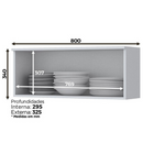 AEREO HENN 1 PORTA BASCULANTE 800 MM AMERICANA BRANCO HP REF.: C354-05