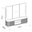 BANCADA COM PAINEL DJ ATLAS  COR: CEDRO REF:33642253