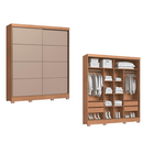 GUARDA ROUPA 2 PORTAS CASTRO PONTAL REF.: 0920M SEM ESP. COR: CEDRO / DUNA 2,34XL2,02XP55,8