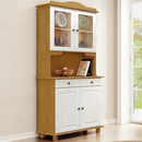 CRISTALEIRA FINESTRA RUBI 2 + 2 PORTAS CARVALHO BRANCO REF.: 8926VB