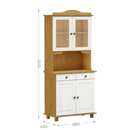 CRISTALEIRA FINESTRA RUBI 2 + 2 PORTAS CARVALHO BRANCO REF.: 8926VB