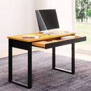 MESA ESCRITORIO DALLA COSTA F24 JPF COM GAVETA INDUSTRIAL 1,18X53 CM COR: FREIJO/PRETO