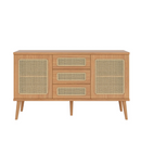 BALCÃO DALLA COSTA TELA SINTETICA 1,35 MTS C/2PT 3 GAVETAS FREIJO COD-TB331 JJ - SAIBA MAIS