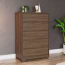 COMODA HENN ANDRIA 5 GAVETAS COR: CASTANHO REF.: D738-130