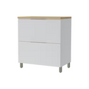 BALCÃO NESHER MARQUESA 1 PORTA + 1 GAVETA A.0,91 X P.0,52 X L.0,80 CM COR: BRC/NAT REF.: 500659