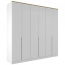 ROUPEIRO MAMBEL LOGAN 6 PORTAS ABRIR COR: BRANCO / OLMO ITALIANO 2,322ALTX2,40LARGX0,56