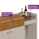 BUFFET LINEA BRASIL LUCCA COR: NATURE / OFF WHITE