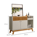 BUFFET LINEA BRASIL LUCCA COR: NATURE / OFF WHITE