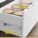 BALCÃO FORNO NESHER MARQUESA 1 GAVETAS + CAIXA A.0,91 X P.0,52 X L.0,80 CM COR: BRC/NAT REF.: 500731