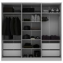 ROUPEIRO MAMBEL LOGAN 6 PORTAS ABRIR COR: BRANCO / OLMO ITALIANO 2,322ALTX2,40LARGX0,56