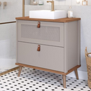 BANHEIRO MGM VENETO BALCÃO + PIA SOBREPOR 0,80 CM COR CAP. / FREIJO REF.: 22458.50 S/ PAINEL S/ ESP.