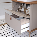 BANHEIRO MGM VENETO BALCÃO + PIA SOBREPOR 0,80 CM COR CAP. / FREIJO REF.: 22458.50 S/ PAINEL S/ ESP.