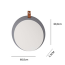 ESPELHEIRA MGM LUA COR CIMENTO REF.: 22469.40