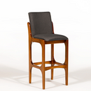 BANQUETA MILLER INTERIORES ALTA MODELO LISBOA COR:CASTANHO L-58 COR: 00043 TAUPE