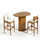 MESA BISTRO MILLER INTERIORES BRUXELAS COR: CASTANHO REF: 10200526