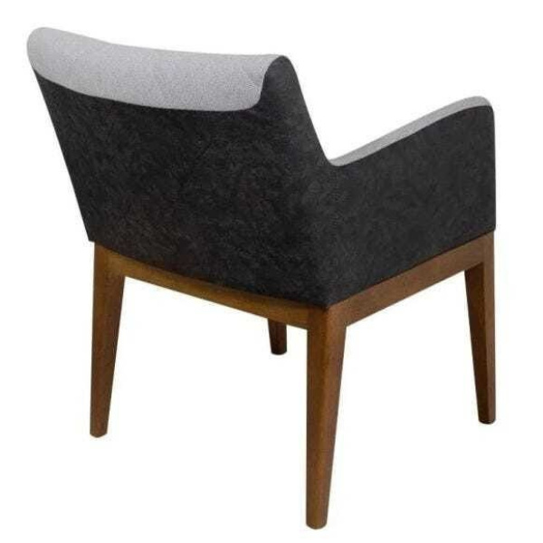 POLTRONA FIORI BLUMENAU ESTOFADA PÉ COR PINHÃO TECIDO 295/279 COSTAS