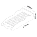 CAMA GELIUS CARRO F1 COR VERMELHA