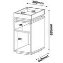 MESA APOIO ARTELY OLIVIA COR RUSTICO