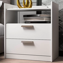 MESA DE CABECEIRA MAMBEL VENETO 2 GAVETAS BRANCO