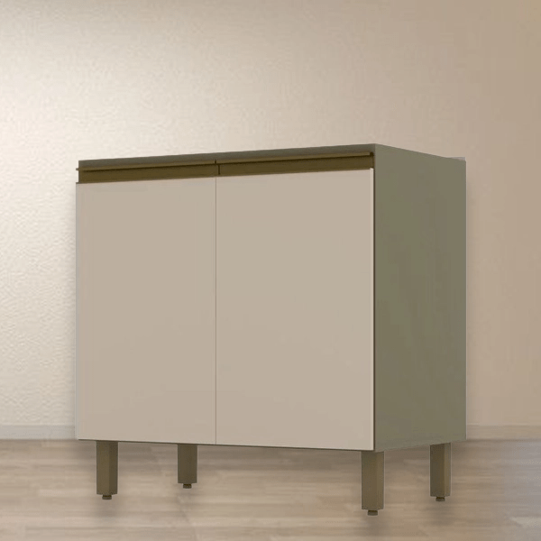 BALCÃO HENN CONNECT 2 PORTAS DUNA/CRISTAL
