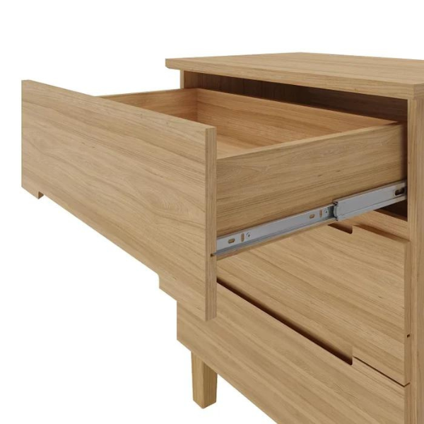 MESA DE CABECEIRA MAMBEL LOGAN 3 GAVETAS OLMO REF.: 1009.9