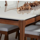 MESA PROVINCIA ADDAR 1,80X0,90 COM VIDRO COR: OFF WHITE FOSCO / NATURAL REF.: PA1030251