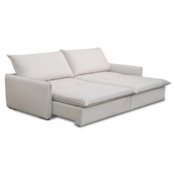 ESTOFADO D'SAINT AMORA 1,90 RETRATIL E RECLINAVEL TECIDO PET COR: 14654 PRATA-C