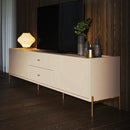 RACK PROVINCIA JASPER 1,80 MTS OFF WHITE / DOURADO