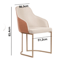 CADEIRA PROVINCIA ALBANY DOURADO/LINKED 02/CARAMEL COD=PA1033153