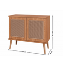 BALCÃO DALLA COSTA TELA SINTETICA 91CM C/2PT FREIJO COD-TB333 JJ - SAIBA MAIS