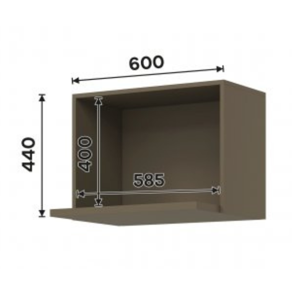 NICHO PARA MICRO-ONDAS HENN CONNECT 600MM DUNA