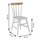 CADEIRA PIRATINI UDINE BRANCO NATURAL REF.: 280BN