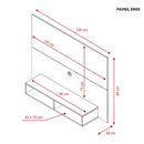 PAINEL NOTAVEL EROS REF.: 173 COR: PRETO TX