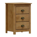 MESA DE CABECEIRA FINESTRA TOPAZIO 3 GAVETAS FREIJO REF.: 9130F