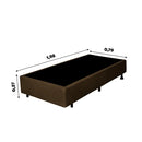 BOX DF BOX LINHO MARROM 70 0,79X1,98X0,27 REF.: 835 - QUEEN (QUEEN - CLIENTE DEVE COMPRAR 2 UNIDADES)