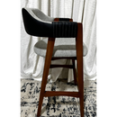 BANQUETA OCRE ROSE BRUXELAS IMBUIA TECIDO FRENTE 109 COSTAS 32