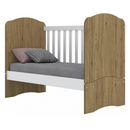 BERÇO HENN MINI CAMA BALA DE MENTA 0,60 COR RUSTICO BRANCO REF.: I02-18