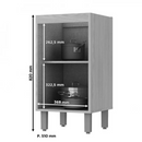 BALCÃO HENN CONNECT 400 MM 1 PORTA DUNA/CRISTAL REF.:C62-35