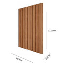 PAINEL RIPADO MGM 0,80 COR FREIJO REF.: 22466.43