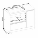 BALCÃO COOKTOP NOTAVEL NT 3050 REF.: 134 COR: BRANCO NEW / GRAN BRANCO TAMPO RECORTADO PARA 5 BOCAS