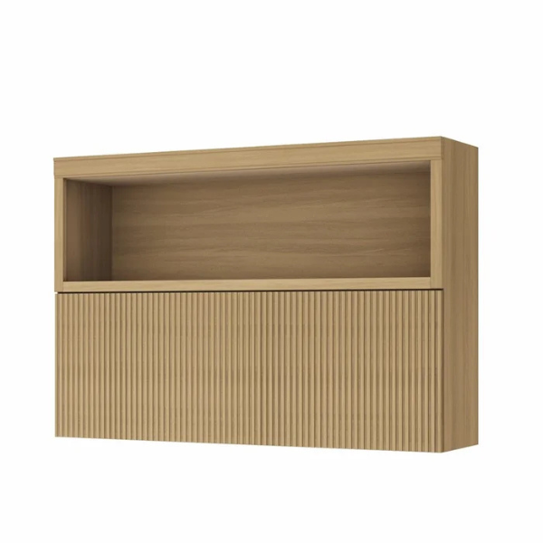 Cozinha 7 Peças 7 Portas 7 Gavetas Marquesa 100% Mdf Branco/Nature
