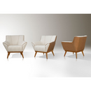 POLTRONA FIORI EVORA ESTOFADA PÉ COR PINHÃO TECIDO 267