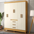 ROUPEIRO MOPAR PORTO 6 PORTAS E 3 GAVETAS COR: FREIJO/OFFF WHITE ALT2,11 X LARG1,67 X PROF 0,45