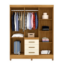 ROUPEIRO MOPAR PORTO 6 PORTAS E 3 GAVETAS COR: FREIJO/OFFF WHITE ALT2,11 X LARG1,67 X PROF 0,45