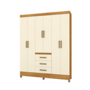 ROUPEIRO MOPAR PORTO 6 PORTAS E 3 GAVETAS COR: FREIJO/OFFF WHITE ALT2,11 X LARG1,67 X PROF 0,45