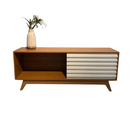 RACK DALLA COSTA R514 1,40 MTS COM 1 PORTA COR: OFF / FREIJO REF.: R514 JW FREIJO COM OFF