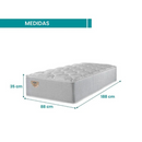 COLCHAO SOLTEIRO ECOFLEX PRIVILEGE 0,88X1,88X0,35 SUPORTE ATE 120 KG COM MOLAS ENSACADA WIDE INDIVIDUALMENTE