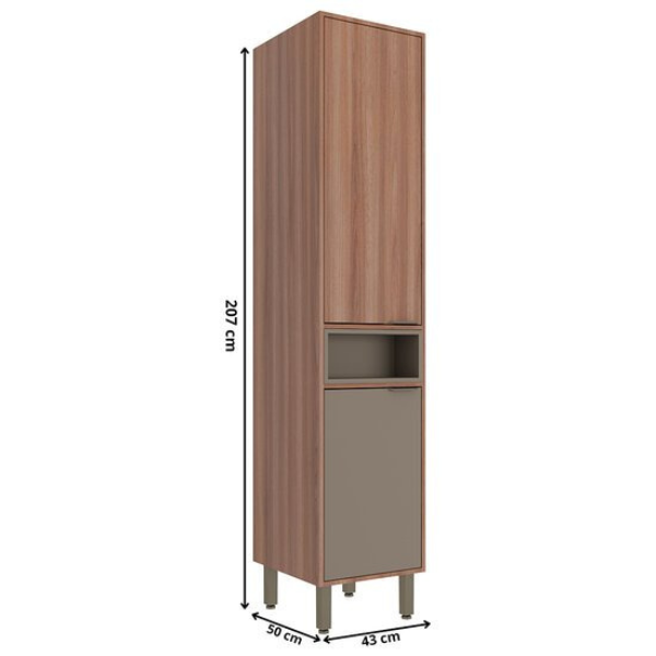 PANELEIRO SIMPLES MOVEIS SUL LOUISE 0,43 NOGAL MANCHESTER/DAMASCO REF.: 5158 NDA