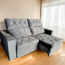 ESTOFADO 2,00 MTS - NASALAH AAUSTIN COR: 1009 GRAFITE